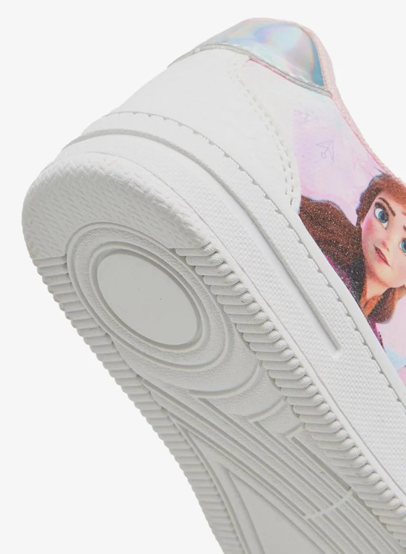Disney WHITE Girls Frozen Print Sneakers for Women | Best Price UAE